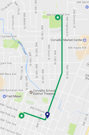 Map of the 2017 route.