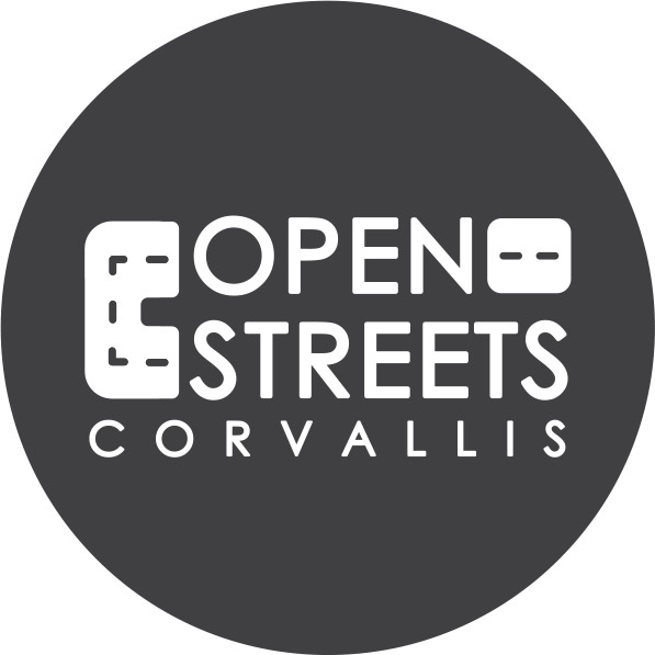 Open Streets Logo in black and white